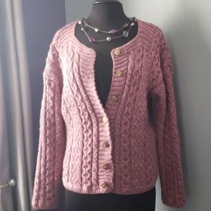 Merino wool Lumber Jacket Aran Sweater Market L